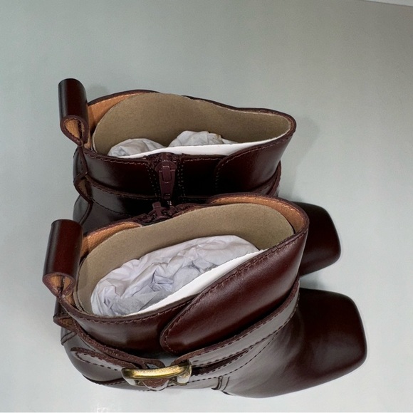 Jeffrey Campbell Amuse Platform Bootie Zip Bronze Brown 9 - Picture 13 of 17